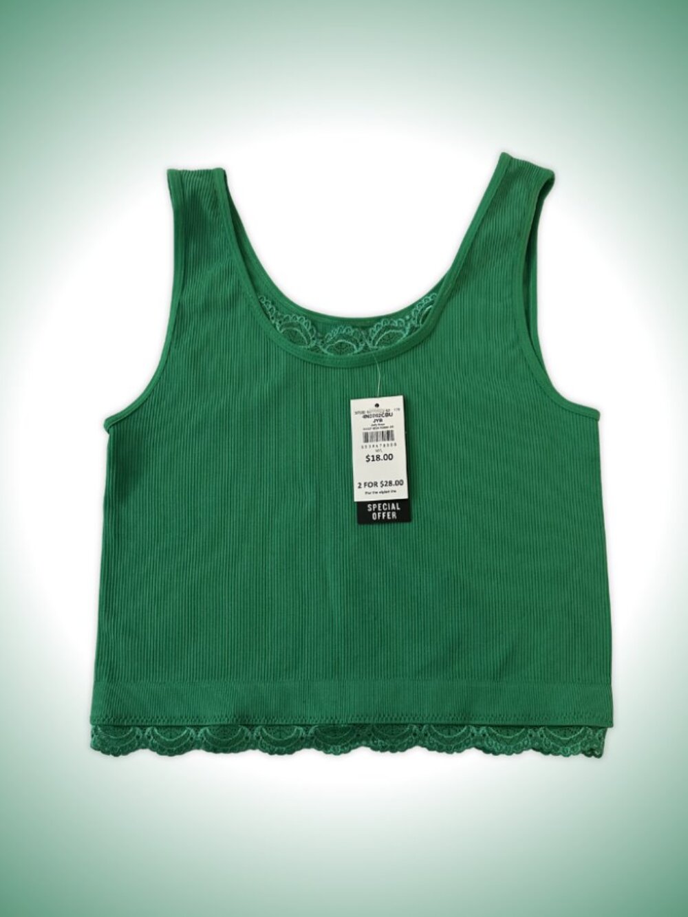 JYB Jelly Bean Scoop Neck Ribbed Bralette